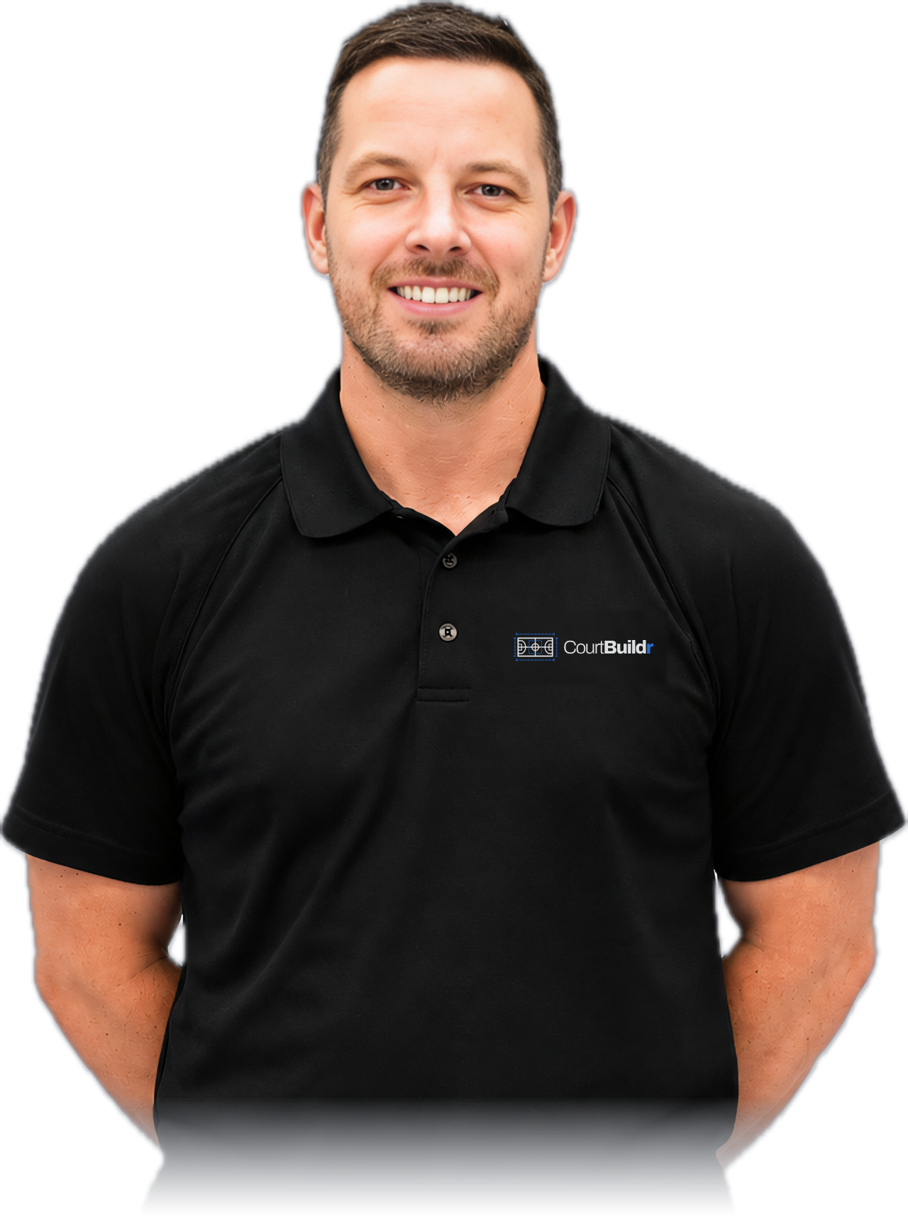 Luke, founder of CourtBuildr, who runs a sports court building company